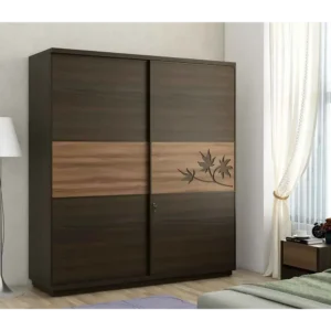 Autumn Leaf Modern Sliding Two Door Wardrobe - Image 1