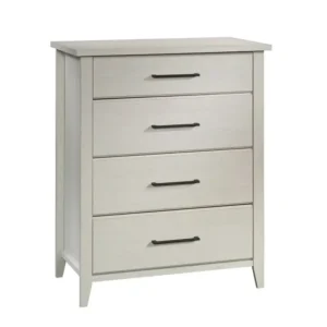State-of-the-art Light Oak 4-Drawer Chester Chest of Drawers with Black Hardware - Image 1