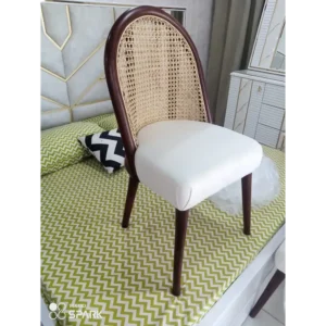 Heritage Cane Back Dark Oak Dining Chair - Image 1