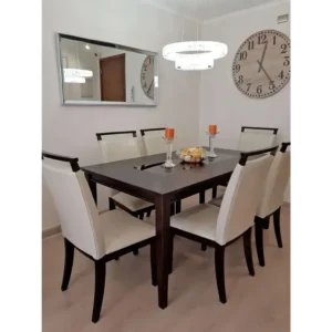 Essential Minimalist Dark Cocoa Dining Set - Image 1