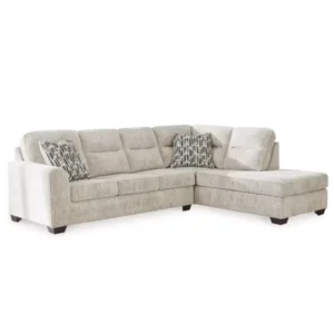 Large L-Shaped Sectiol Sofa in Off-White Textured Jute – Family Friendly - Image 1