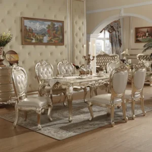 Victorian Luxury Deco Champagne Gold Dining Set - Image 1