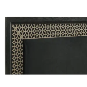 Classic Black & Beige Tufted Bedroom Set with Intricate Lattice Work – Complete Suite - Image 3