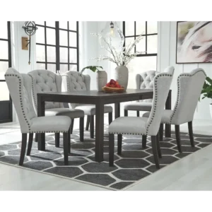 Royal Wingback Tufted Manor Dining Set - Image 1