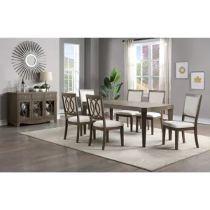 Nordic Circle-Back Grey Ash Dining Collection - Image 1