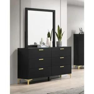 Midnight Onyx 6-Drawer Turkish Deco Dresser - Image 1