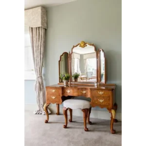 Antique Victorian Style Burl Wood Vanity Set - Image 1