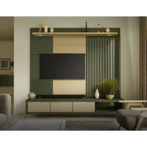 Evergreen Modern Geometric LCD Wall Panel Unit - Image 1