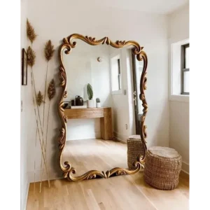 Grand Rococo Gilded Orte Statement Mirror - Image 1