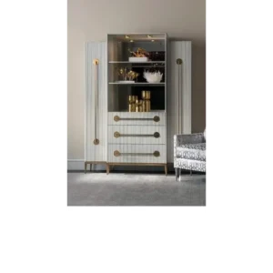 Midnight Onyx Ribbed Modern Showcase - Image 2