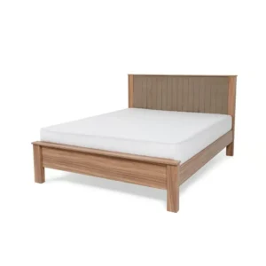 Modern Two-Tone Lamited Platform Bed with Integrated Storage - Image 3