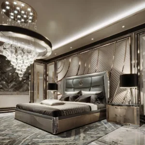 Graphite Empire Diamond Quilted Luxury Wall Bed - Image 1