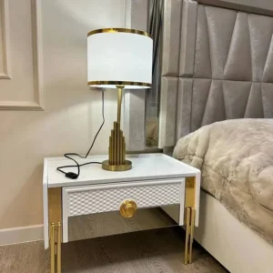 Serene Ivory Turkish Deco Upholstered Bed - Image 2