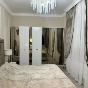 Serene Ivory Turkish Deco Upholstered Bed - Image 5