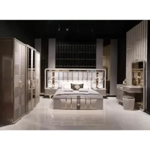 Platinum Elegance Turkish Deco Bedroom Suite - Image 1