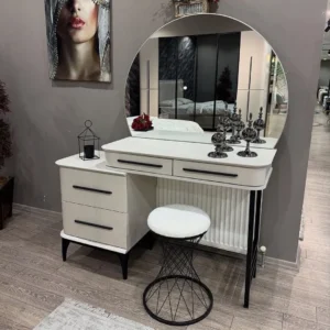 Luxury Fluted Cream Velvet Designer Bed - Image 4