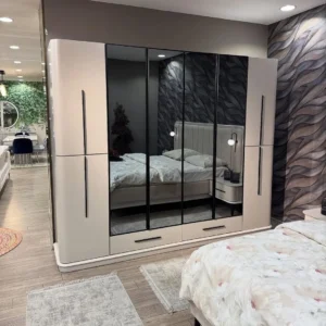 Luxury Fluted Cream Velvet Designer Bed - Image 1