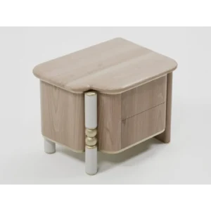 Alpine Organic Modern Boucle & Wood Bed - Image 2