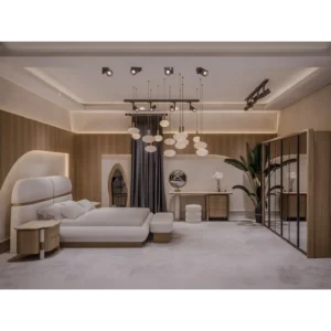 Alpine Organic Modern Boucle & Wood Bed - Image 5