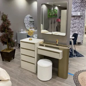 Golden Scallop Luxury Jute Fabric Bed - Image 3