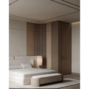 Zenith Grand Oversized Headboard Bed in Cream Velvet - Image 4