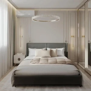 Sleek Slate Grey Velvet Suite - Image 1