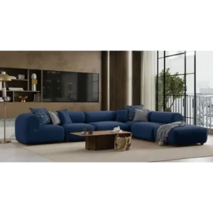 Midnight Azure Modern Curve Sectiol - Image 1