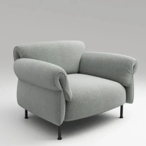 Skyward Comfort Blue Velvet Sofa - Image 2