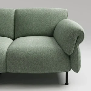 Skyward Comfort Blue Velvet Sofa - Image 3