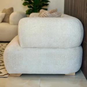 Cloud-Style Modular White Boucle Sofa - Image 6