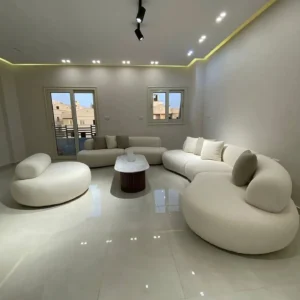 Pure White Pebble Sectiol Sofa - Image 2