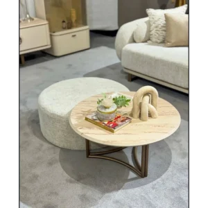 Serene Ivory Crescent Luxury Velvet Sofa Set - Image 3