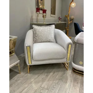 Midnight Noir Turkish Gold-Trim Velvet Sofa - Image 6