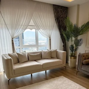 Classic Heritage Grey Velvet Box Sofa - Image 2