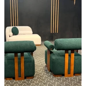 Nordic Zen White Boucle Arc Sofa - Image 2