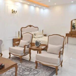 Vintage Light Brown & Beige Manor Sofa - Image 3