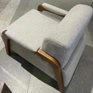 Mid-Century Modern Brown Jute Sofa Set with Minimalist Frame - Image 3