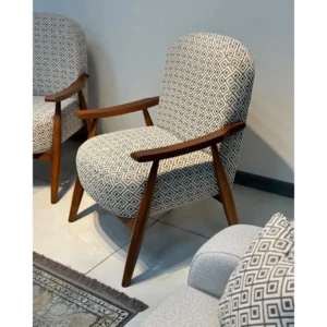 Mid-Century Modern Brown Jute Sofa Set with Minimalist Frame - Image 7