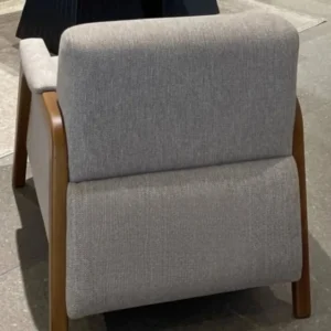 Mid-Century Modern Brown Jute Sofa Set with Minimalist Frame - Image 8