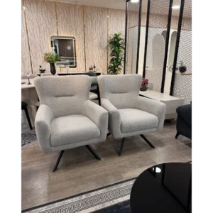 Regal Comfort Classic Grey Velvet Sofa Suite - Image 3