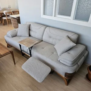 Nordic Slate Symmetrical Fabric Living Set - Image 3