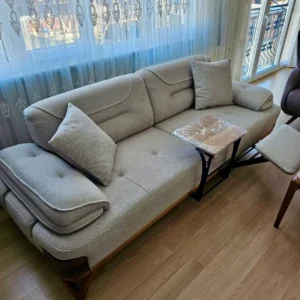 Nordic Slate Symmetrical Fabric Living Set - Image 4