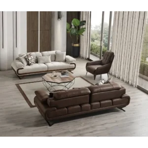 Horizon Cream and Cocoa Leather Rite Set - Image 6