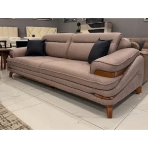 Espresso Mocha Textured Velvet Lounge - Image 3