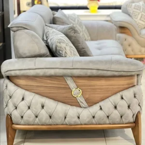 Cloud Grey Quilted Turkish Grand Set - Image 6