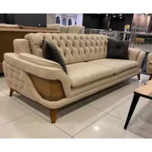 Imperial Tufted Brown Velvet Turkish Sofa - Image 1