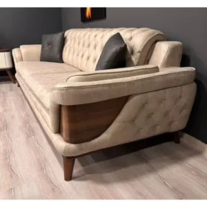 Imperial Tufted Brown Velvet Turkish Sofa - Image 2