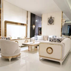 Majestic Palace White Marble & Gold Set - Image 1