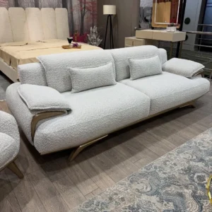 Alpine White Cloud Boucle Sofa Set - Image 3