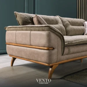 Lotus Earth Texture Luxury Sofa - Image 3